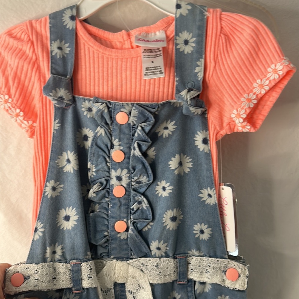 Two piece overall set size 6 new - Picture 3 of 6